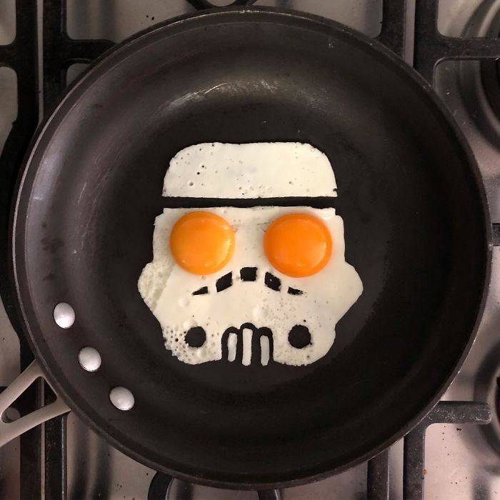banyak betul effort nak buat telur goreng macam ni 